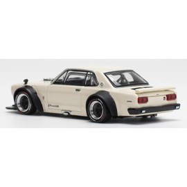 POP RACE 1/64 SKYLINE GT-R V8 DRIFT WHITE Finished Product