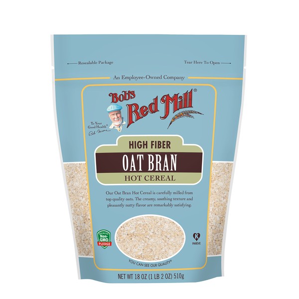 Bob's Red Mill Resealable Oat Bran Hot Cereal 18 Ounce