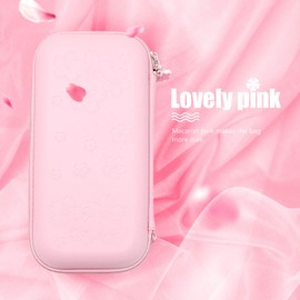 Switch Pink Accessories, Switch Pink Carrying Case, Switch Pink Protective Case, Cute Thumb Grips, Headphone Adapter, Desktop Stand, Screen Protector, Wrist Strap and Shoulder Strap