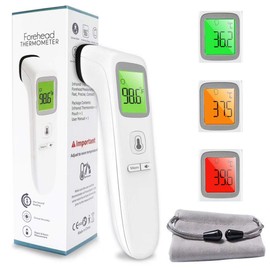 Digital Forehead Thermometer Non-Touch for Children, Baby, Parents Infrared Sensors for Fast Clinically Accurate Readings Less Than 1s, Detects Fever and High Temperature ARTG ID: 388490