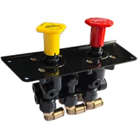 SCGDPNBH Dash Control Brake Valve 5013293 801631 Compatible with Freightliner MV3 Bendix 745-5013293 BX801631, Black