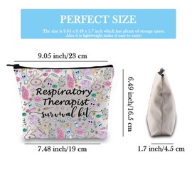 GJTIM Respiratory Therapy Makeup Bag Respiratory Therapist Survival Kit Gift for RT Graduates (Survival RT 2 Bag)