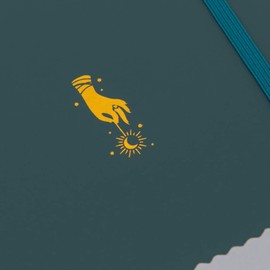 Yop & Tom Tarot Dotted Notebook - With Extra Thick 160 GSM Paper and Grid Guide - Bullet Grid Journal - Deep Ocean