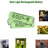 16 Packs Solar Lights AA Batteries 1.2Vots 400mah Ni-MH,Rechargeable Double