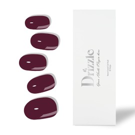 Drizzle Semi Cured Gel Nail Strips, Real Nail Polish Art Stickers (UV/LED Light Required), Glossy, Glitter, Solid Color, Full Nail Wraps Long Lasting, Nail Strips Decal for Women (Luxe Expensive)