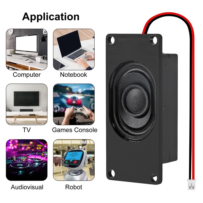 AITIAO 6pcs Speaker 3 Watt 8 Ohm Mini Speaker 8ohm