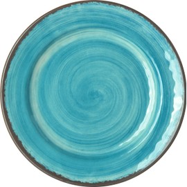 Carlisle 5400715 Mingle Melamine Bread & Butter Plate, 7", Aqua (Set of 12)