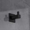 Gedotec Trinity Vintage Coat Hook Stainless Steel Black Matt Depth