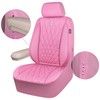 CAR PASS Piping Luxury Leather Two Front Car Seat Covers,