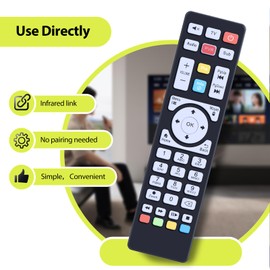 RYQIF Replacement Remote Control fits MAX TV Gold 5G Plus, for Maxytec Infinity Pro Global Plus TV Pro Box