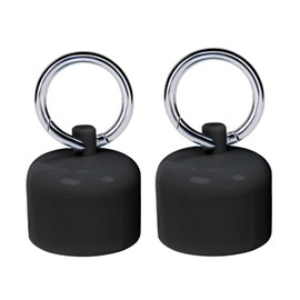 Lyfengdeam 2 Pcs Creative Mini Jewelry Storage Box Portable Travel Ring Necklace Bracelet Earrings Organizer Fashion Keychain Container Gifts (Black)