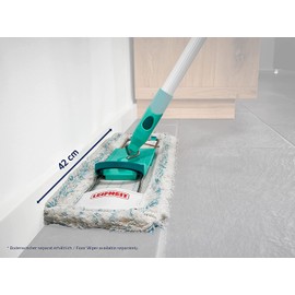 Leifheit Profi XL Mop Replacement Wiper Cover Cotton Plus, Absorbent Fibres for Effectively Cleaning Stone and Tile Floors, Fits All Leifheit Profi Mops, 42 cm Width