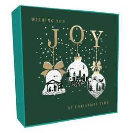 Box of 6 Baubles of Xmas Joy Luxury Hand-Finished Christmas Cards Card Boxes XLSB085