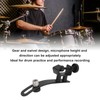 Drum Microphone Clip Adjustable Shockproof Microphone Securing Clips Mount Holder