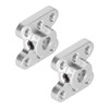 2Pcs Flange Shaft Coupling Aluminium Alloy 6mm D Hole Light
