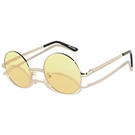 OWL SET OF 4 COLORS ROUND WOMEN's SUNGLASSES  HIPPIE HIPSTER RETRO METAL  FRAME 43MM