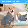 SlowTon Dog Bathrobe - Super Absorbent Pet Drying Towel Bathrobe