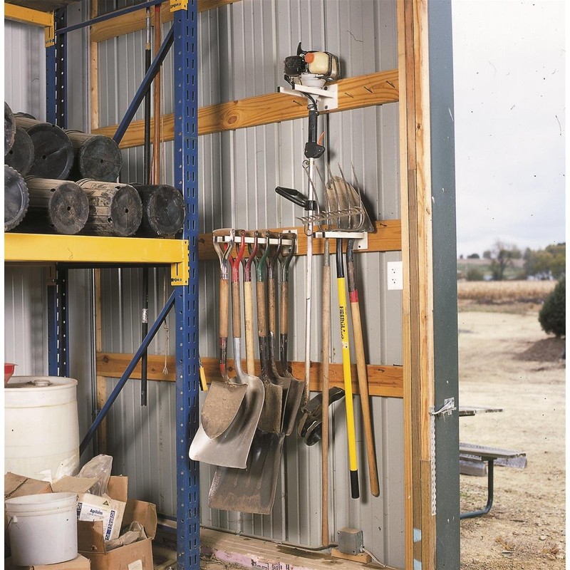 Gempler's Extra Long Tool Rack for Shovels, Spades, Rakes, and