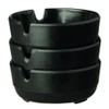APS 576 "CASUAL" Set of 3 Black Melamine Ashtrays Diameter