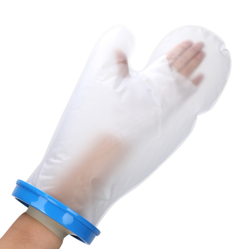 Blue PP ring adult bath arm with ring bathing sleeve