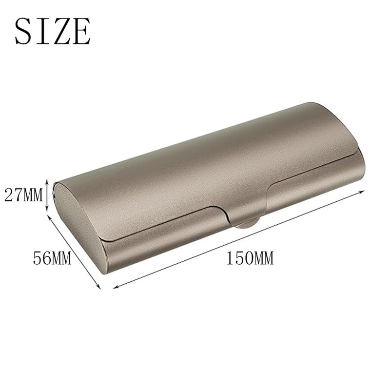 HUATEEN Aluminium Hard Shell Spectacle Case with Magnetic Closure -