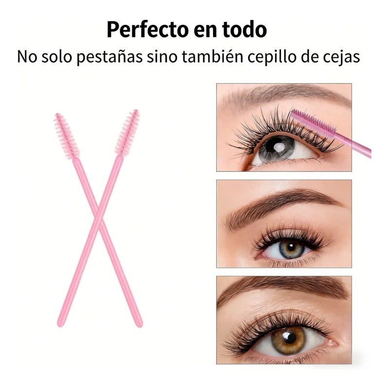 300 Micropinceles, 150 Cepillos+150 Pinceles De Labios Para