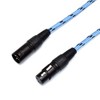 Premium Tweed Male to Female XLR Mic Lead/Braided Balanced Microphone