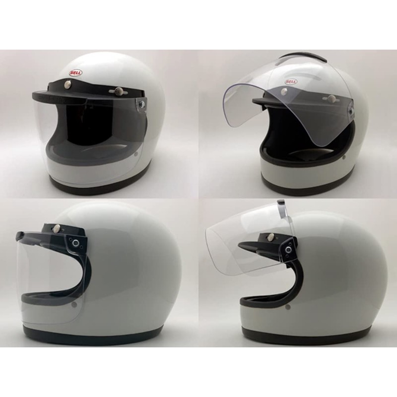 [SPEED ADDICT] BOB HEATH VISORS FLIP UP SHIELD CLEAR SMALL