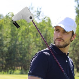 Golf Driver Cover | Golf Putter Cover Putter Headcover Magnetic - Putter Cover Mallet Putter Covers, Golf Putter Cover Putter Headcover for Women Men