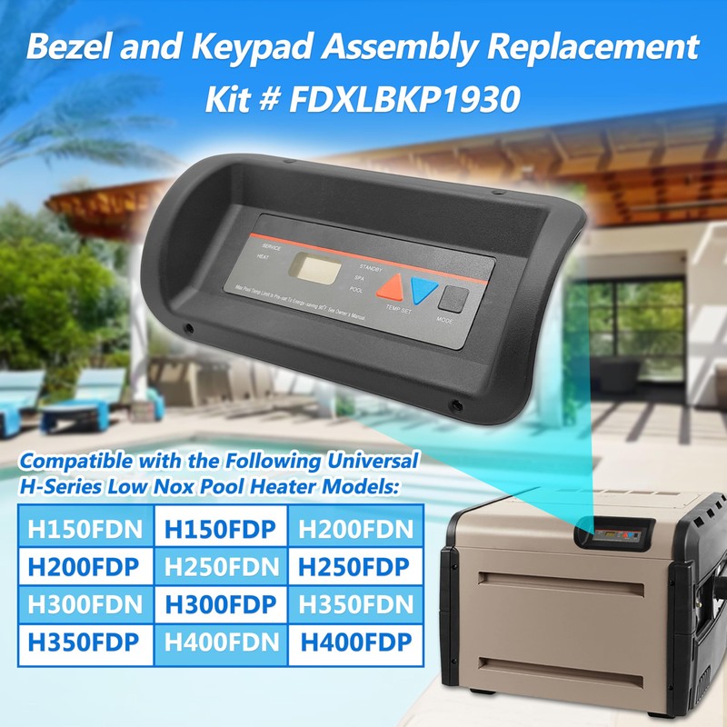 Bezel and Keypad Assembly Replacement Kit FDXLBKP1930 Compatible with Hayward