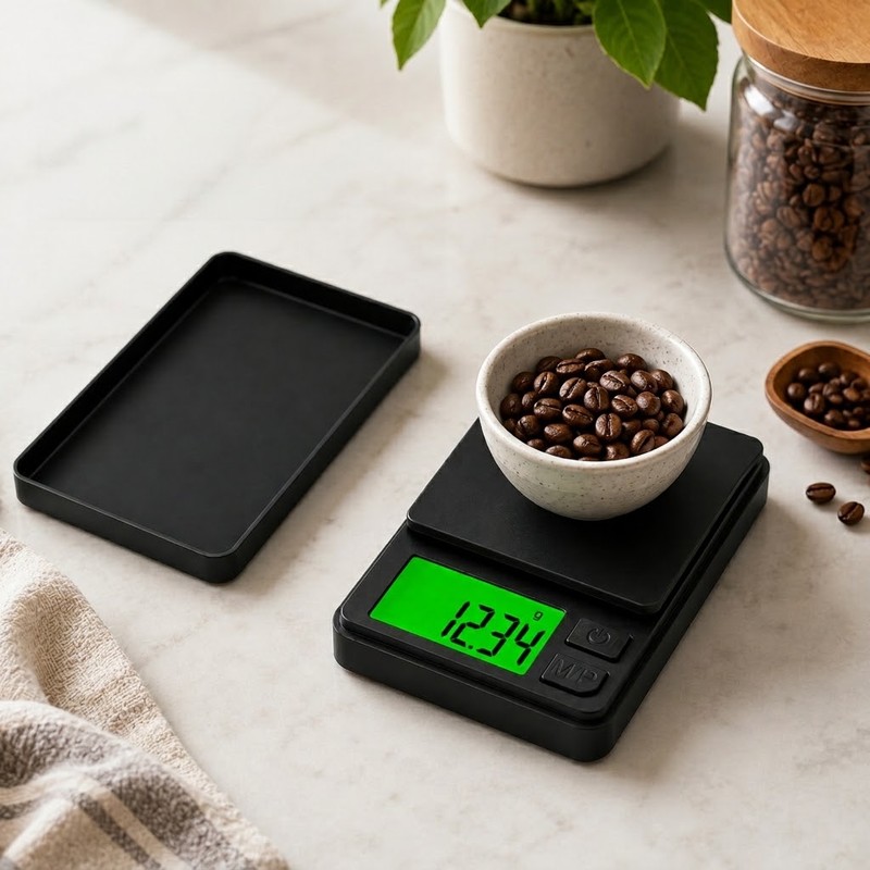 Digital Pocket Scale 1000g x 0.1g Mini Gram Scale with
