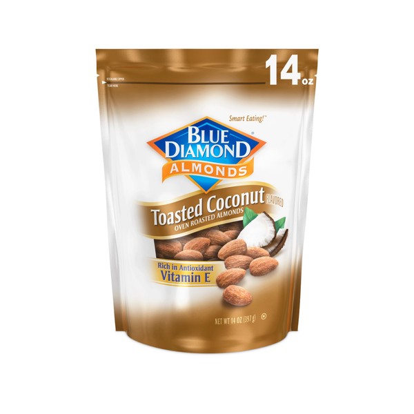 Blue Diamond Gluten Free Almonds, Toasted Coconut, 14 Ounce