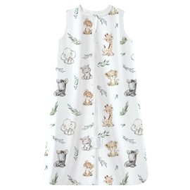 TotAha Forest Animals Sleep Sack 18-24 Months for Girl, 0.5 TOG Summer Light Sleeping Sacks, Buttery Soft Infant Sleeping Bag with 2-way Zipper