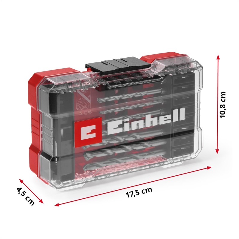Original Einhell M-CASE 33-Piece Impact Resistant Bit and Masonry Drill