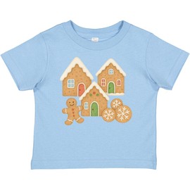 inktastic Gingerbread House and Cookies Christmas Decor Baby T-Shirt 24 Months 0100 Light Blue 46c74