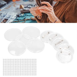 100sets Blank Badge Making Badge Making Kit For Kids, Craft Badges Kit Make Your Own Badges Button 25mm Clear Button Pin Badges Kit For DIY Craft Activity Decoration Kids Party