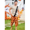 Arvilhill 3 Pcs Man Bam Funny Costume Adult Caveman Cartoon