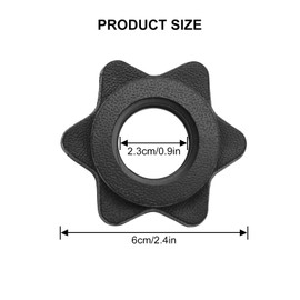 LICQIC 2 PCS Dumbbell Spinlock Collars, Barbell Bar Hexagon Nuts, Spinlock Dumbbell Weights for Dumbell Weight Lifting Fitness Training