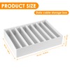 PZJFH Cable Storage Box, White Cable Organiser, Adjustable Dividers, Cable