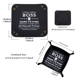Best Boss Gifts for Men Boss Office Desk Tray Appreciation Bosses Day Gifts for Men Male Leader Supervisor Promotion Gifts for Manger Birthday Gifts for Boss Cool Farewell Leaving Job Retirement Gift