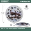 Springfield Indoor Outdoor Thermometer, Wireless Outdoor Thermometer with Large Numbers