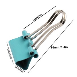 AMZSKU Original Mauly Clamp (Pack of 50) 19 mm | Attachment with 7 mm for Clamping up to 70 Sheets of Paper | Versatile Use in the Office, Kitchen Gadgets and in the Home (Assorted Colours)