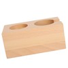 Wooden Coffee Tamper Station Stable Prevent Slip Coffee Tamper Holder