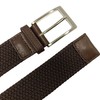 bell la bell Men's Rubber Mesh Belt, Cowhide Leather, Made