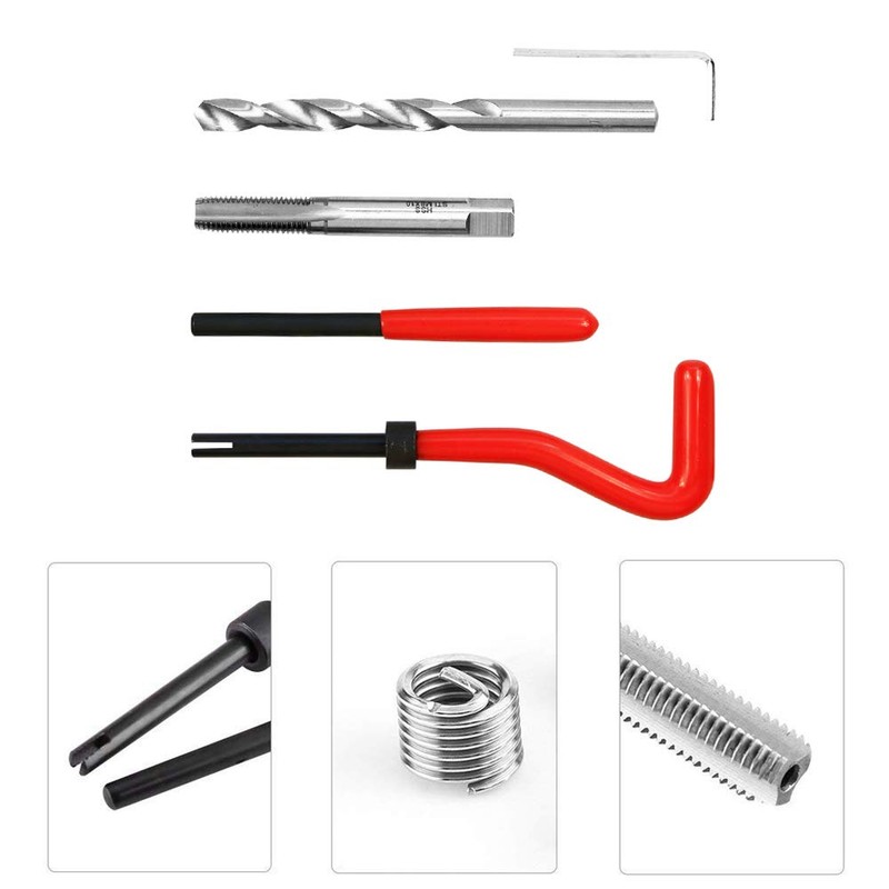 Highking Tool M8 x 1.0 mm Thread Repair Kit, 25