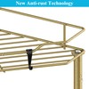 HuggieGems 3 Tier Floor Standing Corner Shower Caddy Organizer Shelf