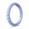 Enso Rings Braided Stackable Silicone Ring - Ocean Breeze -