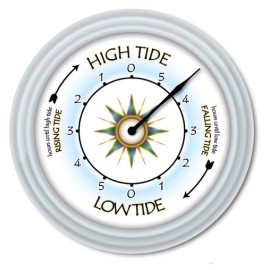 Unbranded Tide Clock - Times Of High Low Tides - Compass Beach Boat Fishing Surfing - GIFT