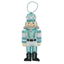 MerryStockings Felt Christmas Ornament Kit, Nutcracker Series from DIY Crafts, Sequins, Beads, Embellishments, Floss and Full Color Step by Step Instructions.