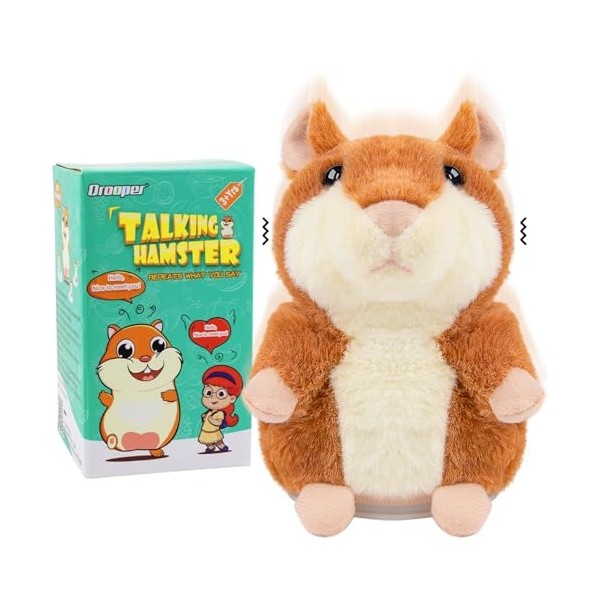 Talking Hamster - Stuffed Animals Toy for Kids 2 3